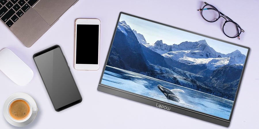 How To Connect Your Smartphone To A Portable Monitor - Lepow Portable Monitor