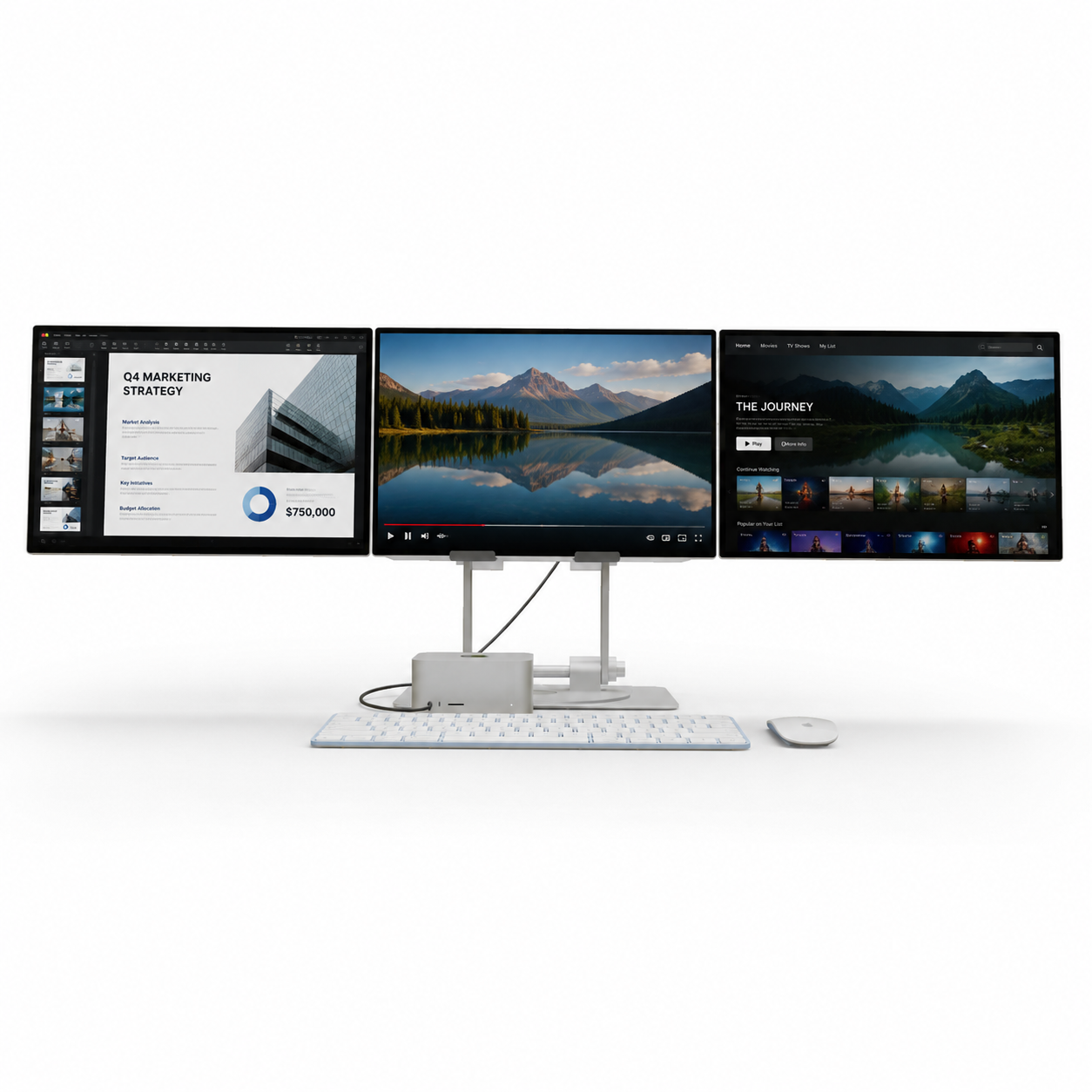 Lepow 16" Modular Triple Monitor for Laptop