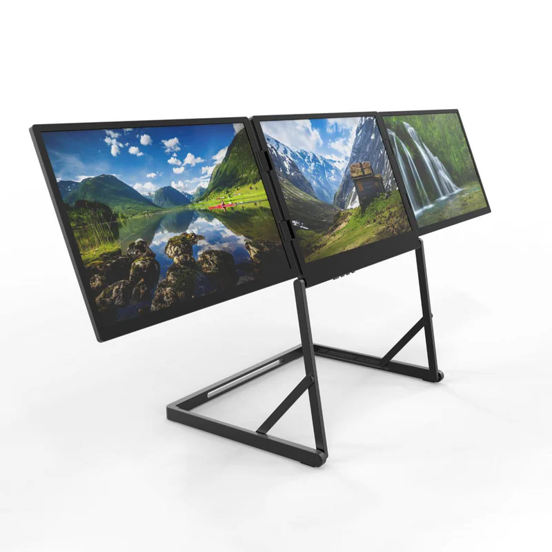 Lepow TriCreate – 14” Portable Triple Monitor for Laptops | Boost Productivity Anywhere