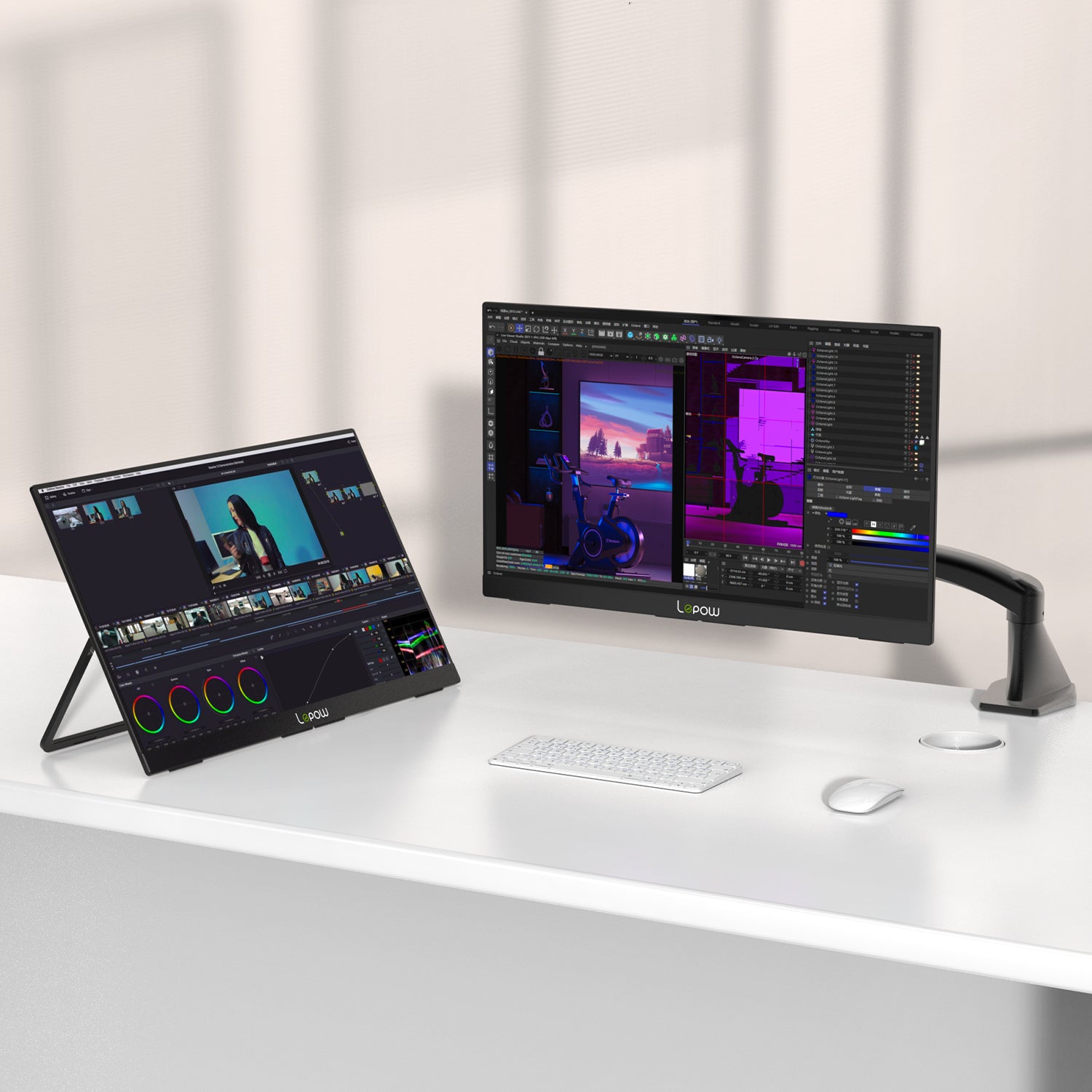 Lepow M270LS-U120 – 27" 4K Portable Monitor, 500 nits, 120Hz, HDR