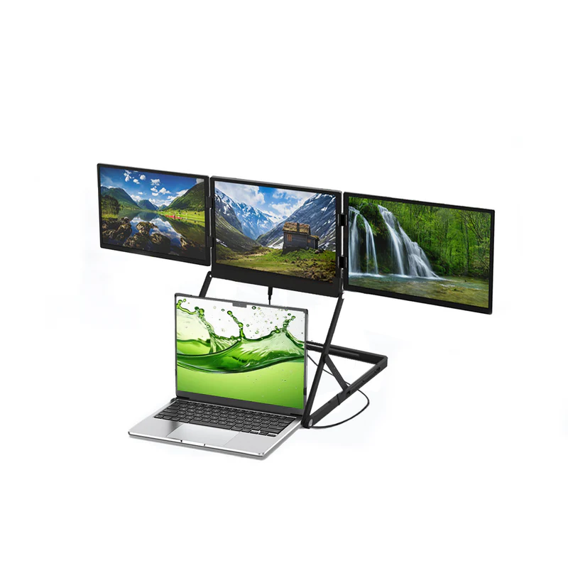 Lepow TriCreate – 14” Portable Triple Monitor for Laptops | Boost Productivity Anywhere