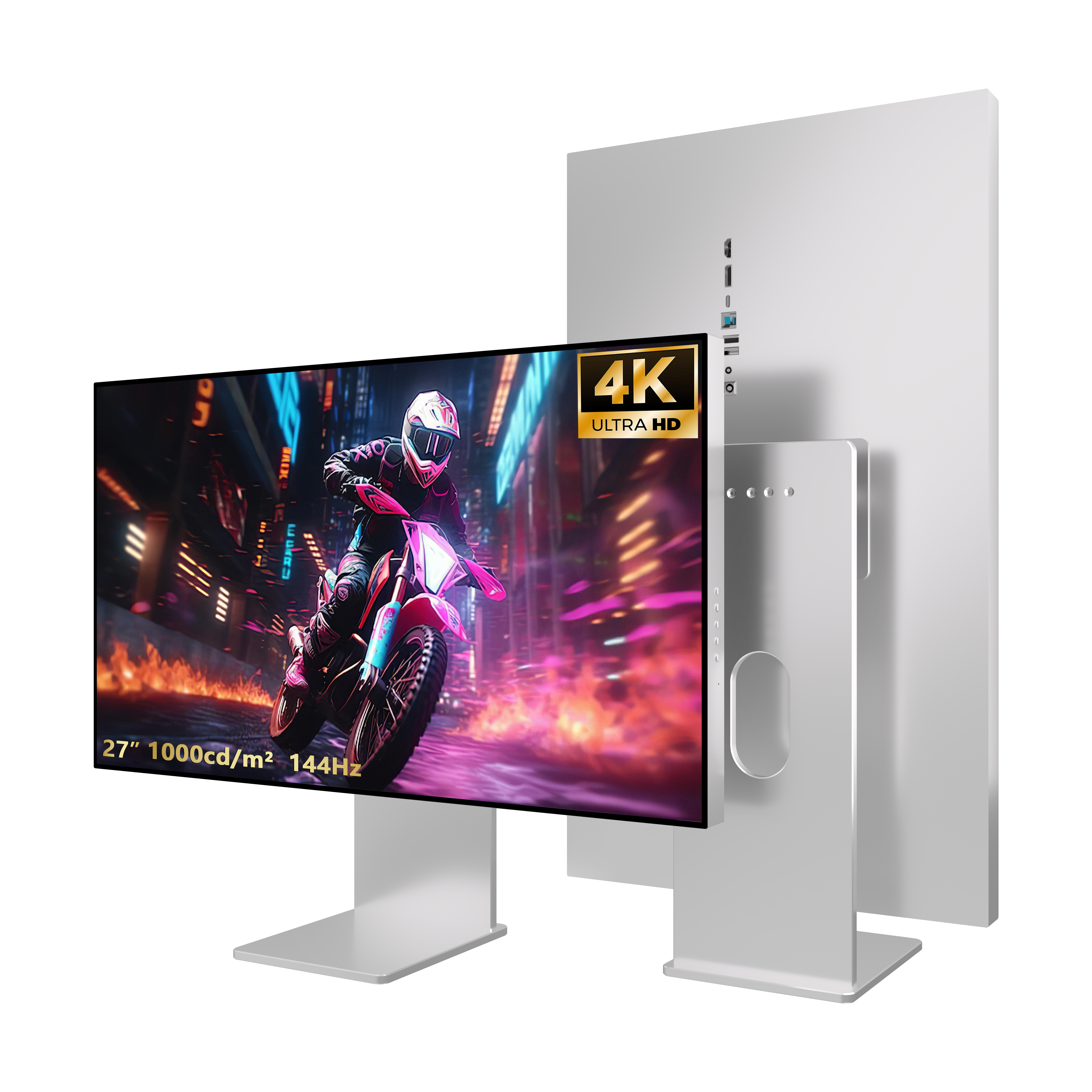 HISMART 27 Inch 4K 3840(RGB)×2160UHD 1000 cd/m² Monitor mirror screen
