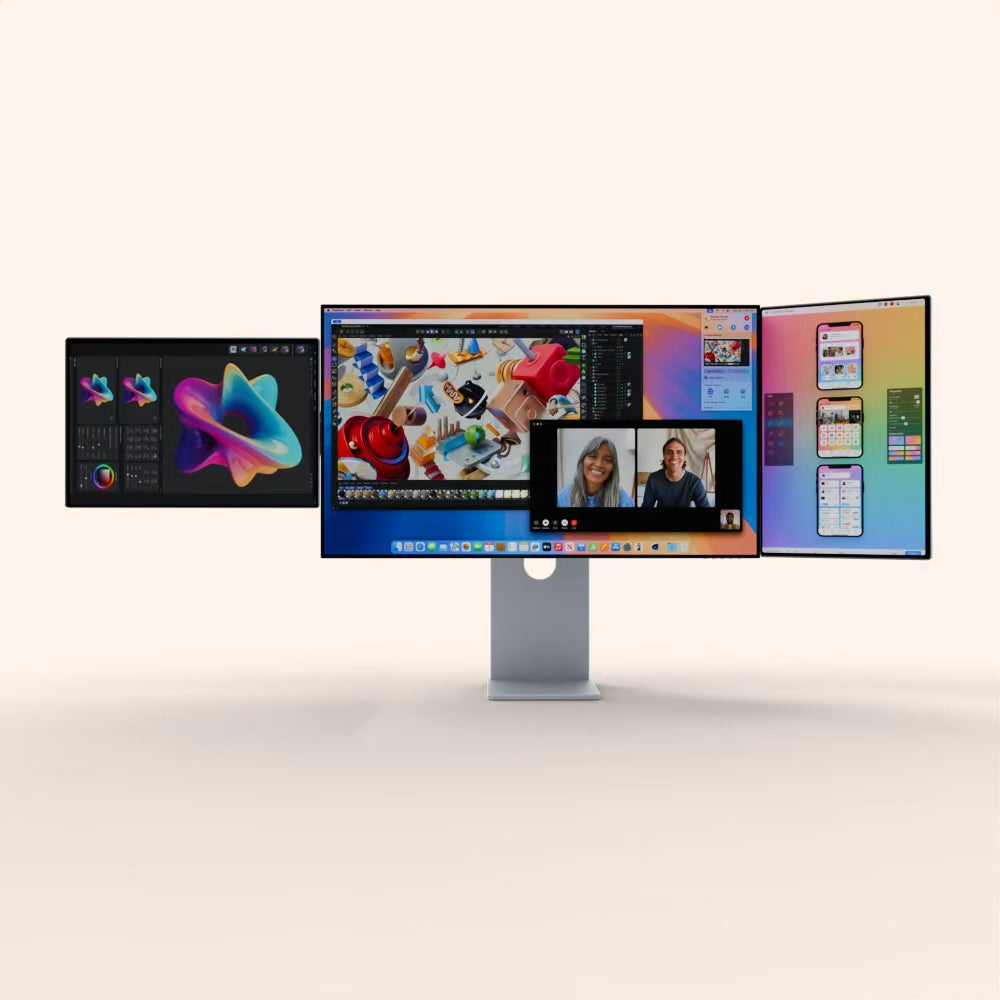 Lepow TriScreen Pro — 27" 4K + Dual 16" Portable Side Monitors