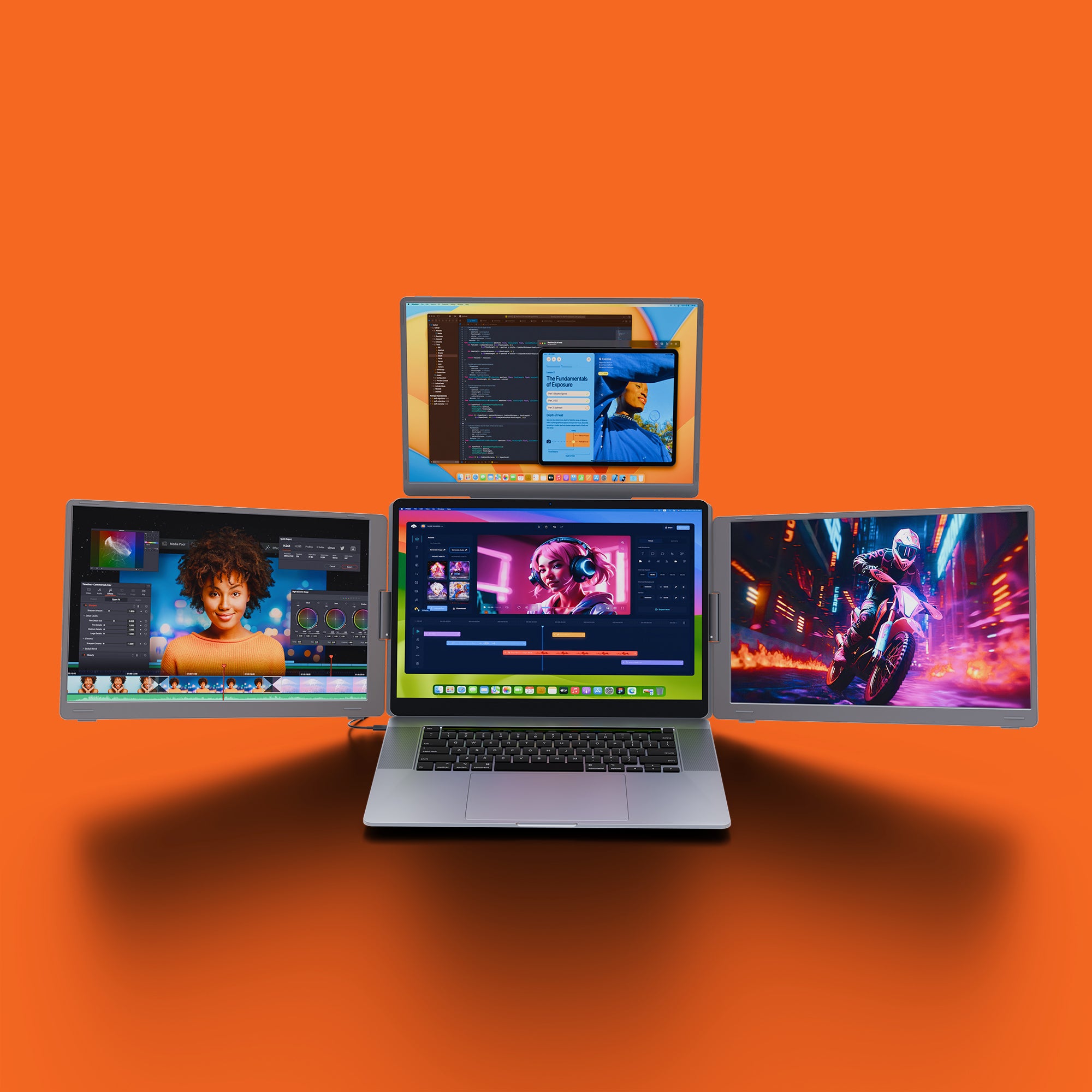 TriCreate 16/14 – Foldable Triple Portable Monitor (16:10)