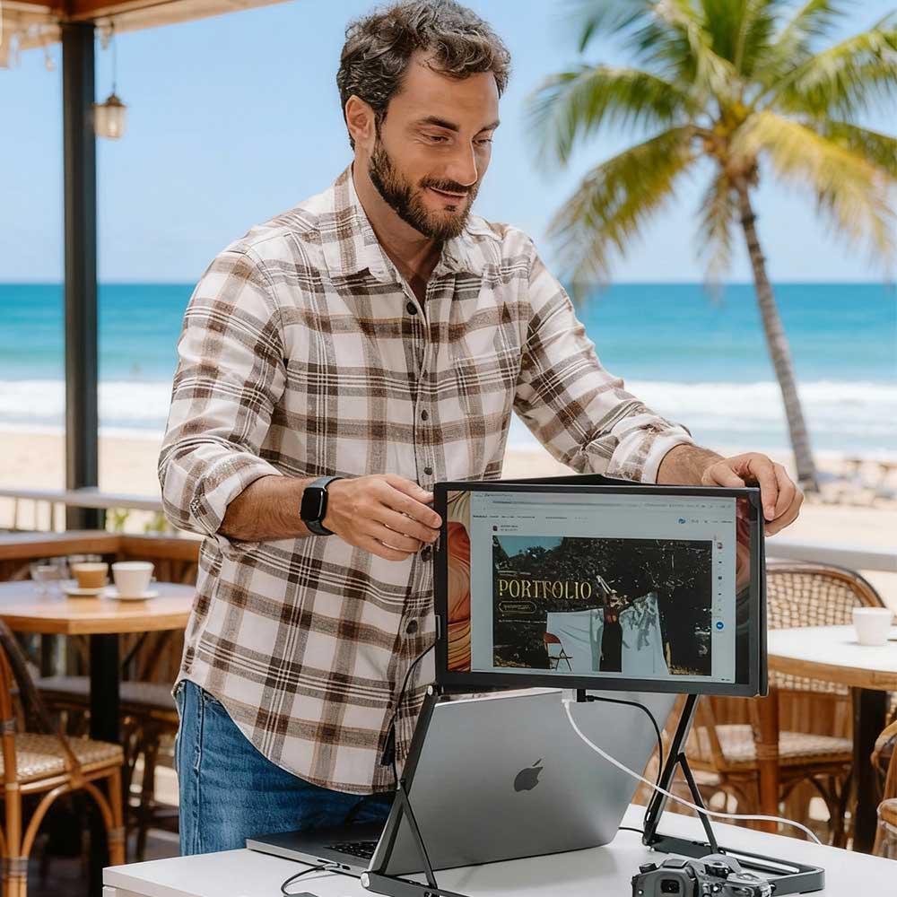 Lepow TriCreate – Triple 15.6” Portable Monitor for Laptops | Boost Productivity ×3