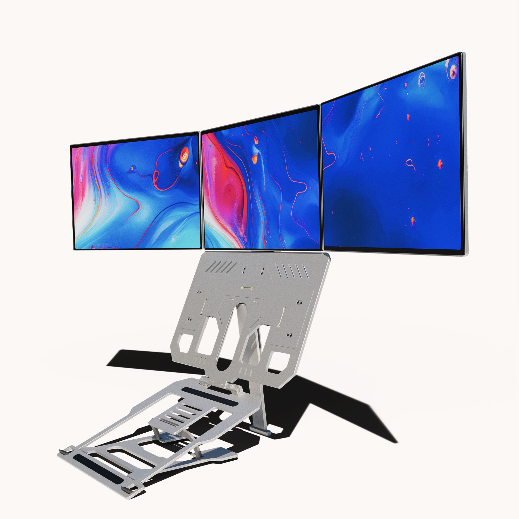 Lepow TriCreate 16" Silver – Modular Triple Portable Monitor