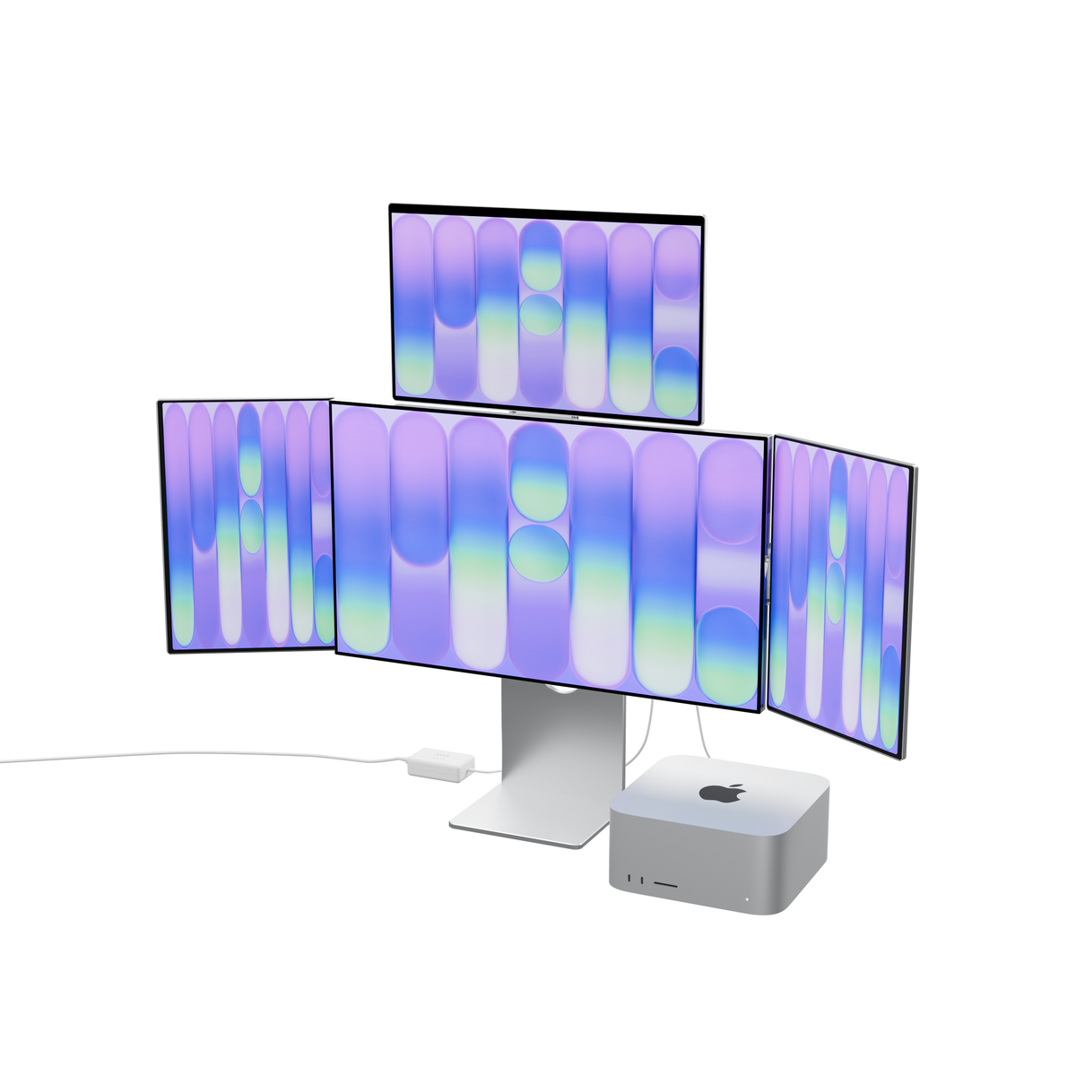 Lepow TriScreen Pro 27" 4K Quad Monitor Workstation