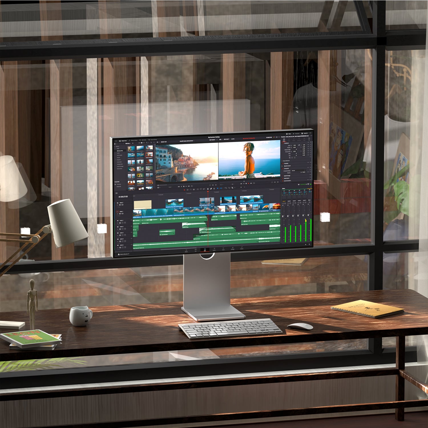 Lepow HisMart 27″ 4K UHD Portable Mirror Monitor – USB-C HDR IPS Display