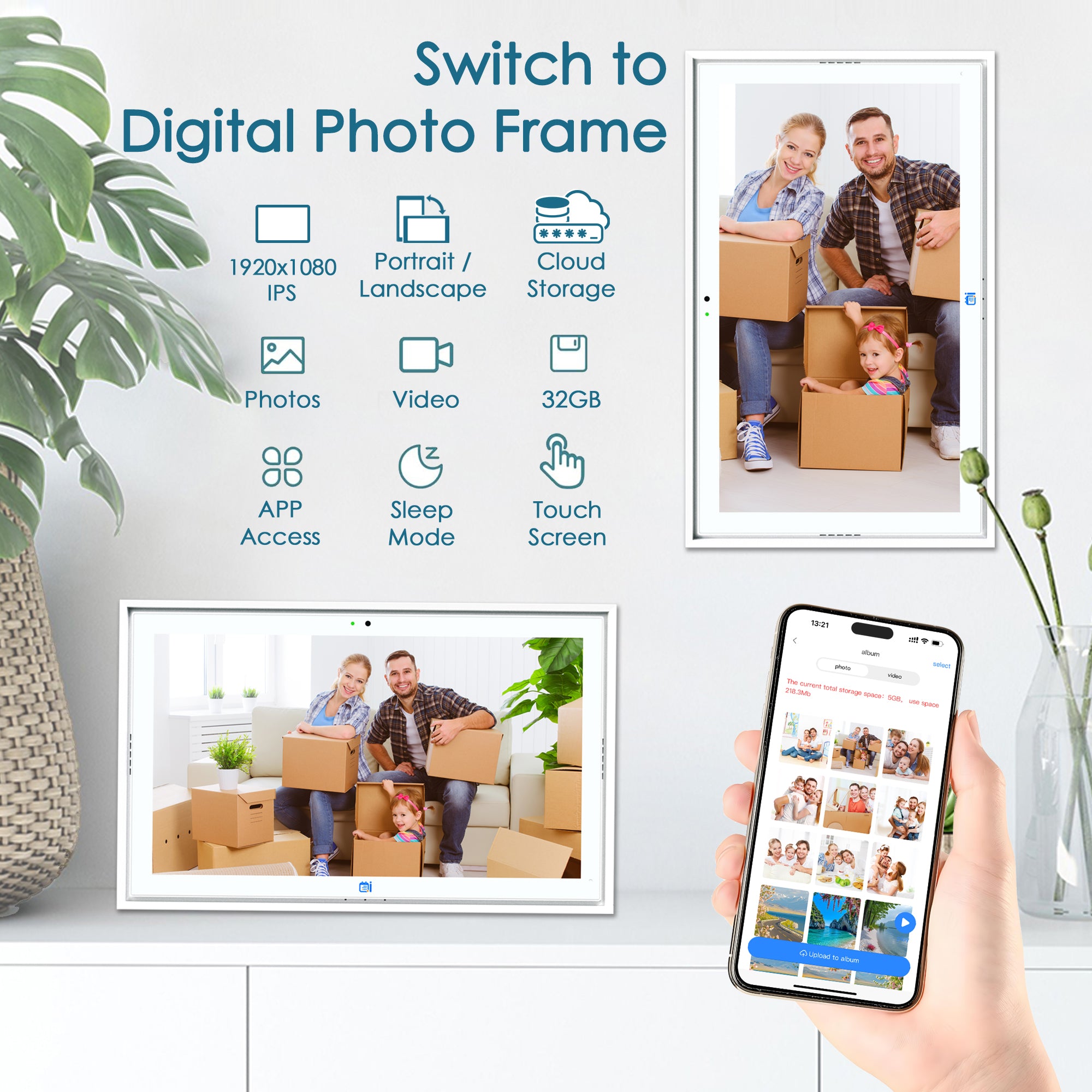 Lepow 15.6″ Smart Digital Wall Calendar with Multi-Calendar Sync