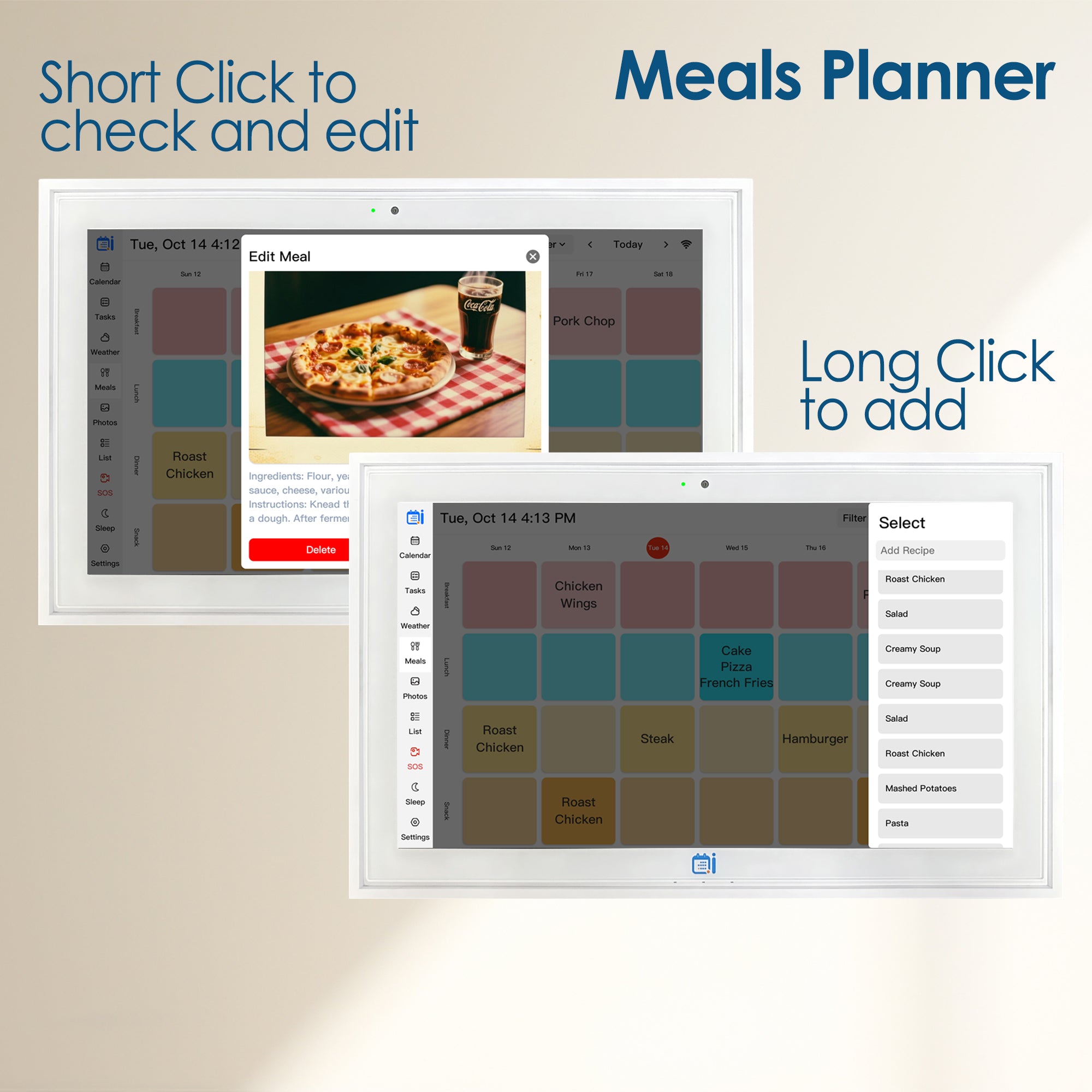 Lepow 15.6″ Smart Digital Wall Calendar with Multi-Calendar Sync