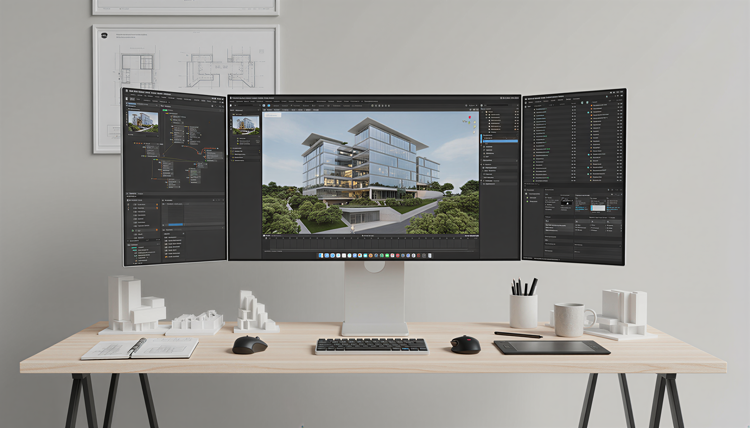 Lepow TriScreen Pro — 27" 4K + Dual 16" Portable Side Monitors