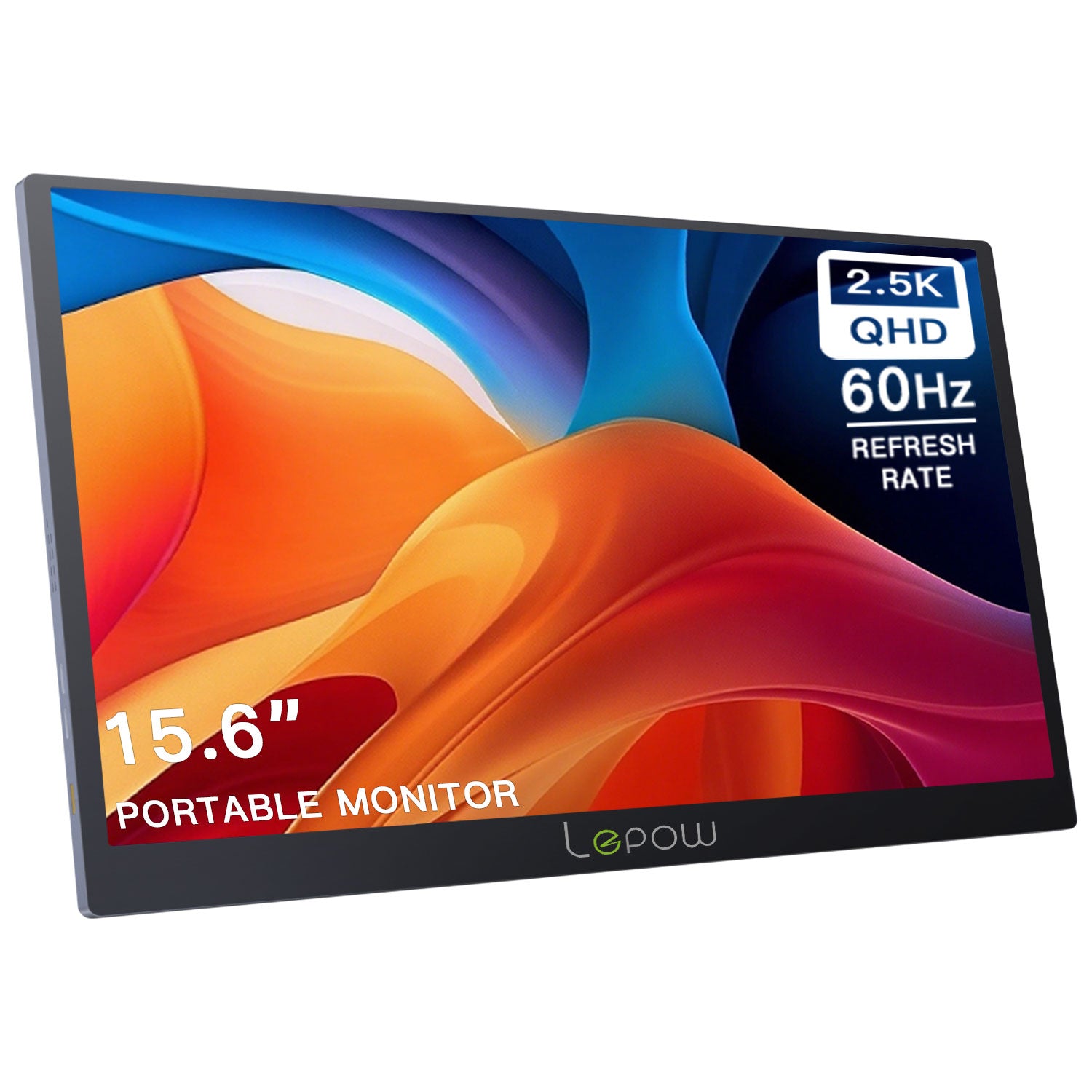 Lepow Z1promax 15.6-inch 2.5K IPS portable monitor with VESA mount and built-in speakers