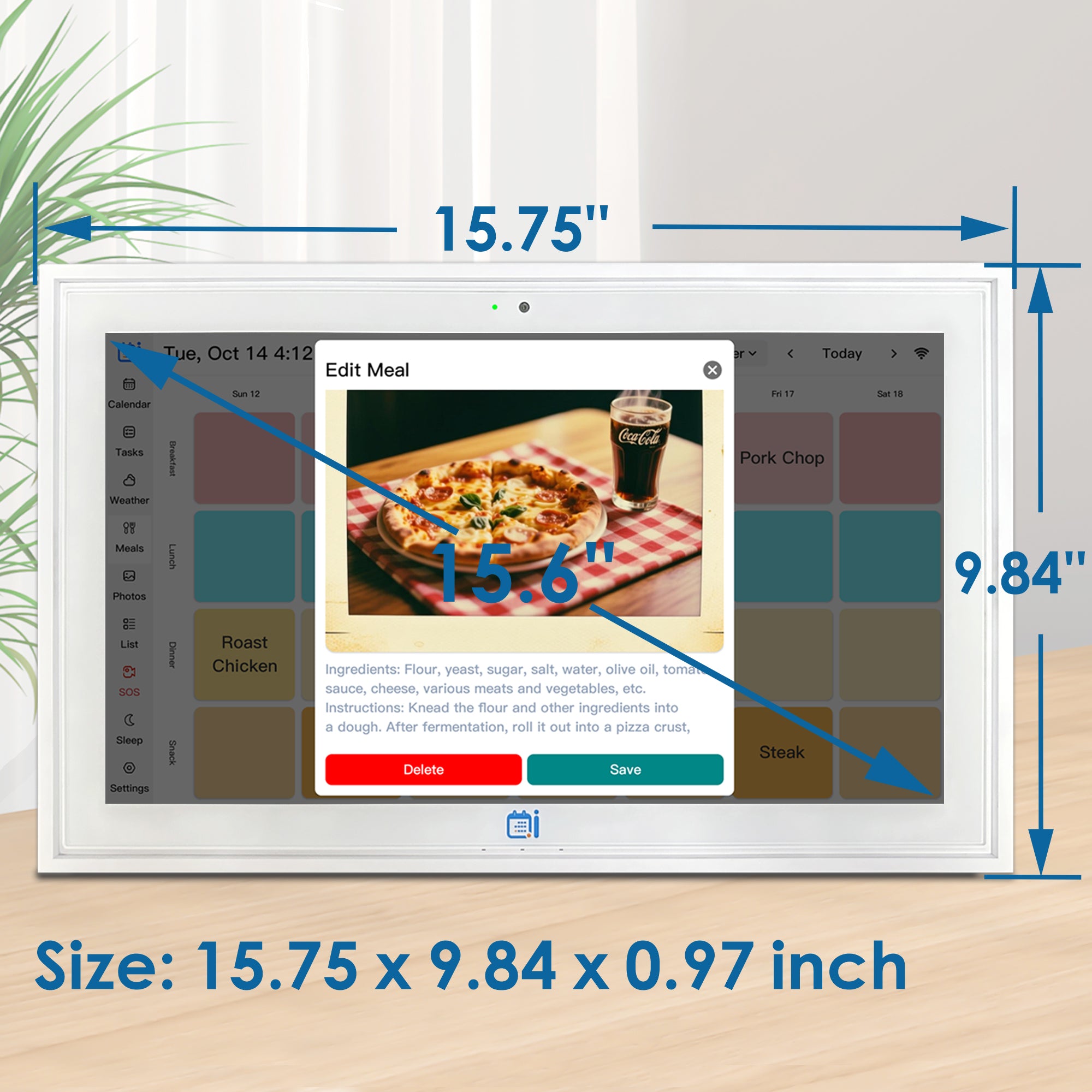 Lepow 15.6″ Smart Digital Wall Calendar with Multi-Calendar Sync