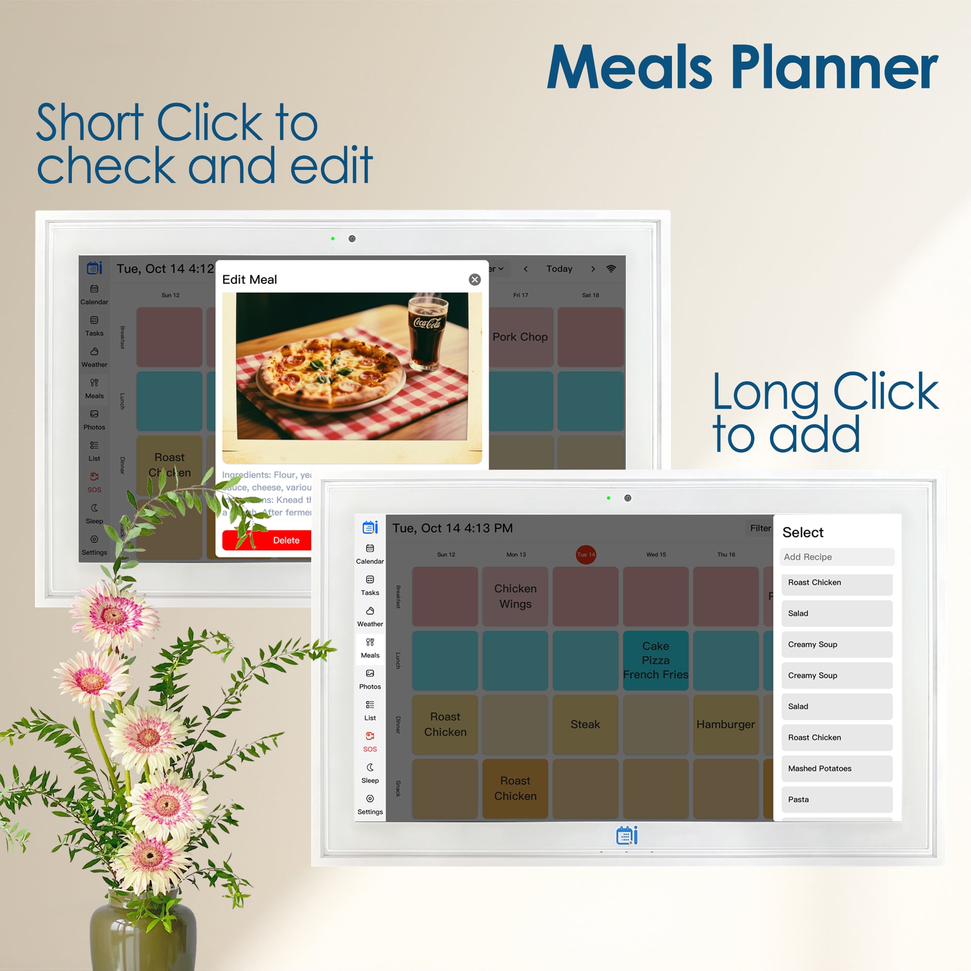Lepow 15.6″ Smart Digital Wall Calendar with Multi-Calendar Sync