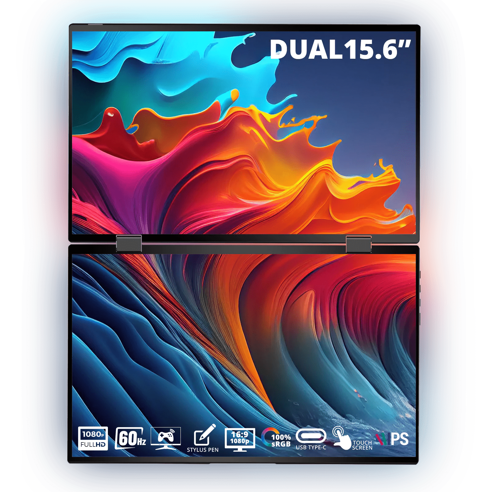 D15-Pro Portable Dual View Monitor Touchscreen 15.6" - Lepow Portable Monitor