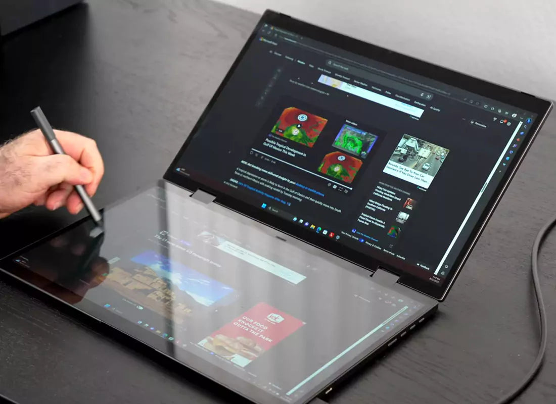 Touchscreen and Stylus Pen Portable Dual View Monitor - Second Screen Touchscreen and Stylus Pen Portable Dual View Monitor - Second Screen