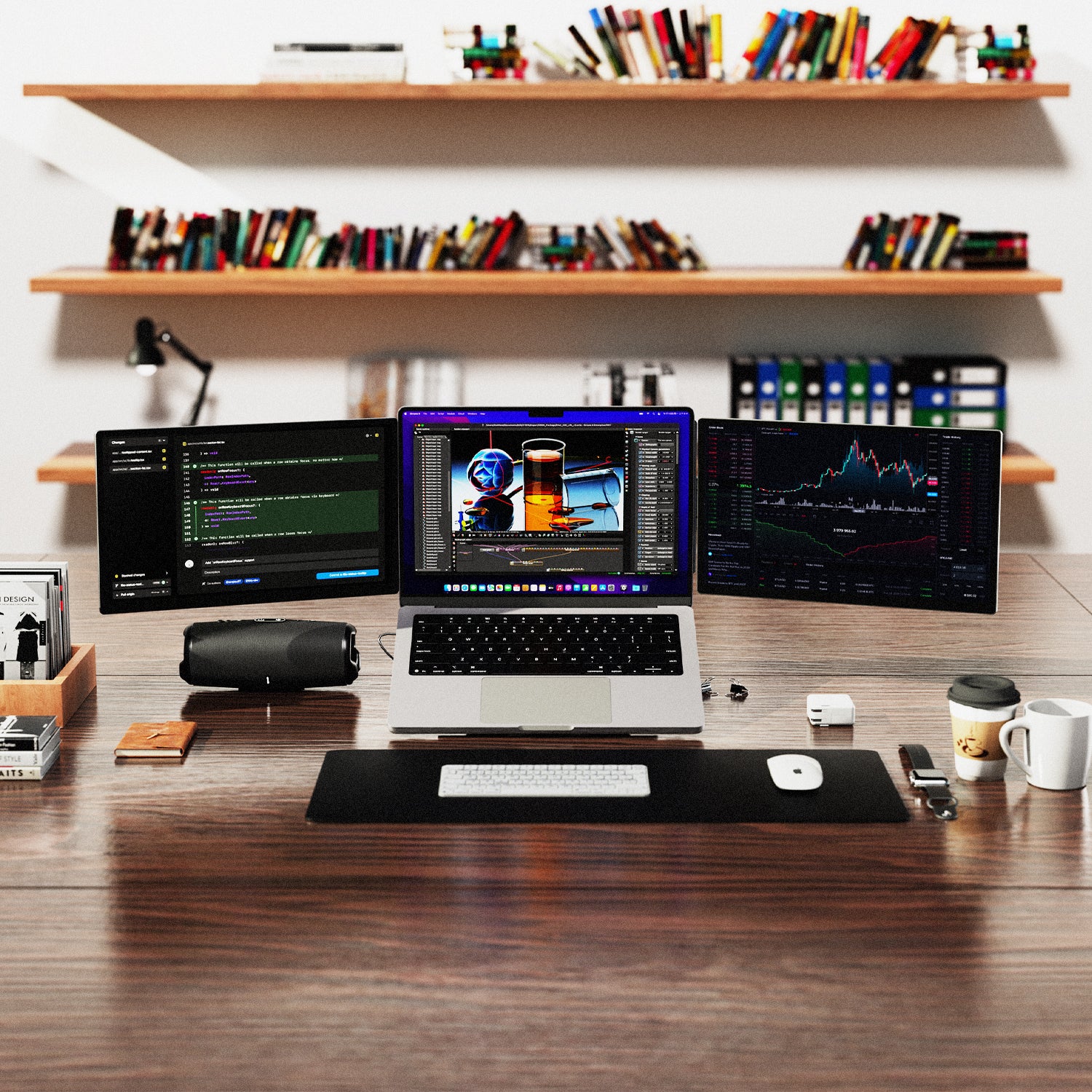 FlexScreen 18.5 – Dual Modular Display with Data Stand