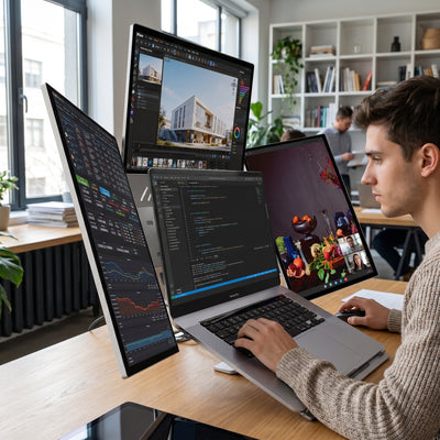 Lepow 16" Modular Triple Monitor for Laptop