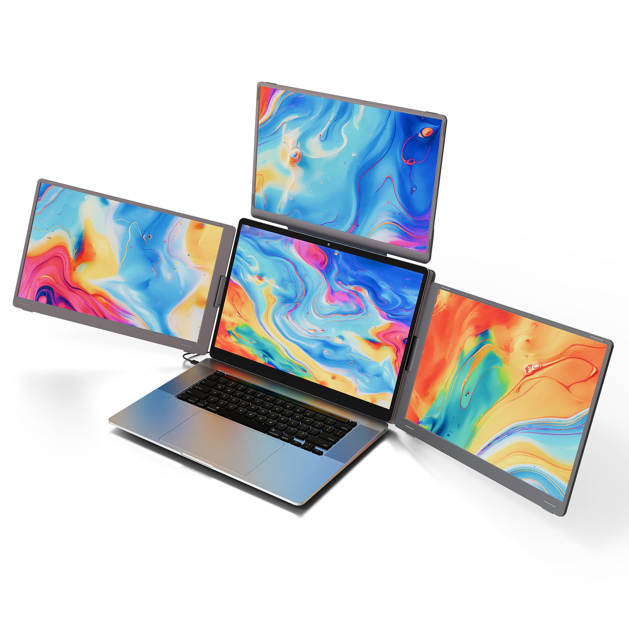 Triple Monitor for Laptop | Lepow TriCreate Foldable 14