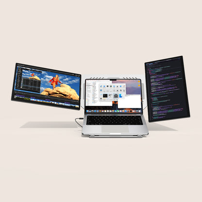 18.5″ Modular Dual Screen Monitor with Aluminum Data Stand