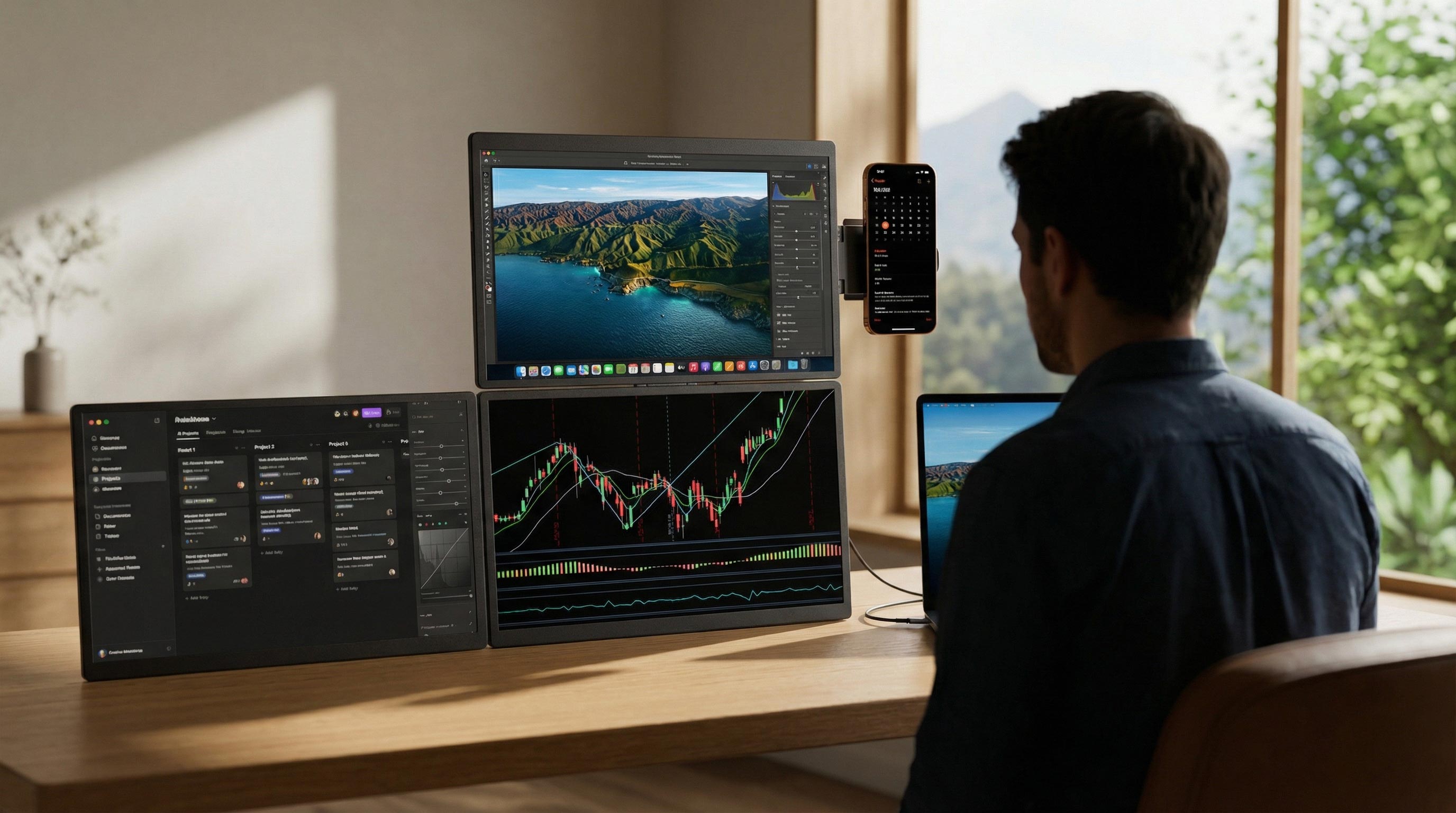 Modular Triple 18.5″ System Compact Stand Version