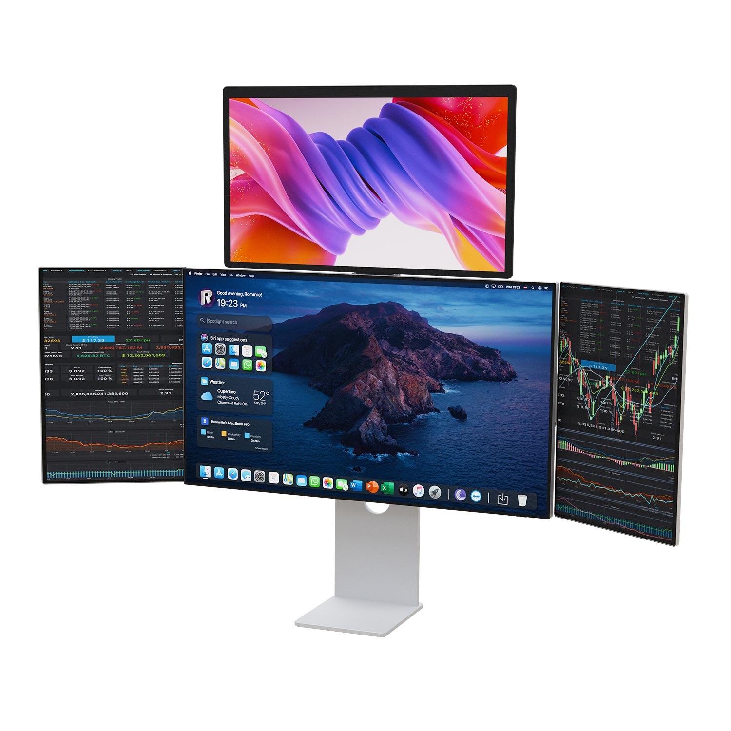 Lepow TriScreen Pro – 27" 4K + zwei 16" tragbare Seitenmonitore