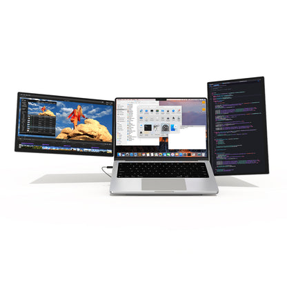 18.5″ Modular Dual Screen Monitor with Aluminum Data Stand