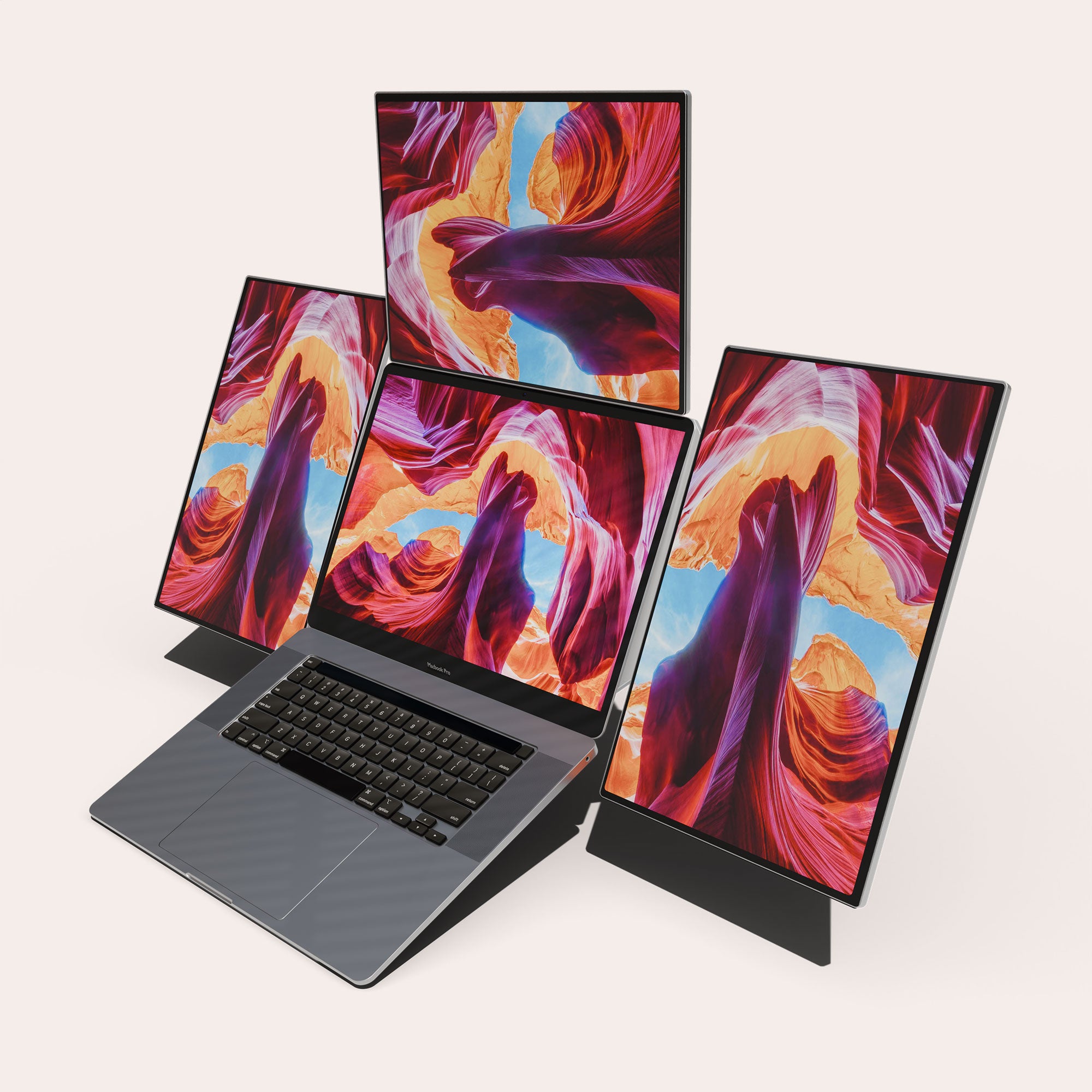 Lepow TriCreate 16" Silver – Modular Triple Portable Monitor