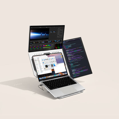 18.5″ Modular Dual Screen Monitor with Aluminum Data Stand