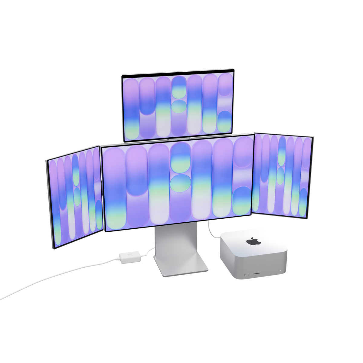 Lepow TriScreen Pro 27" 4K Quad Monitor Workstation