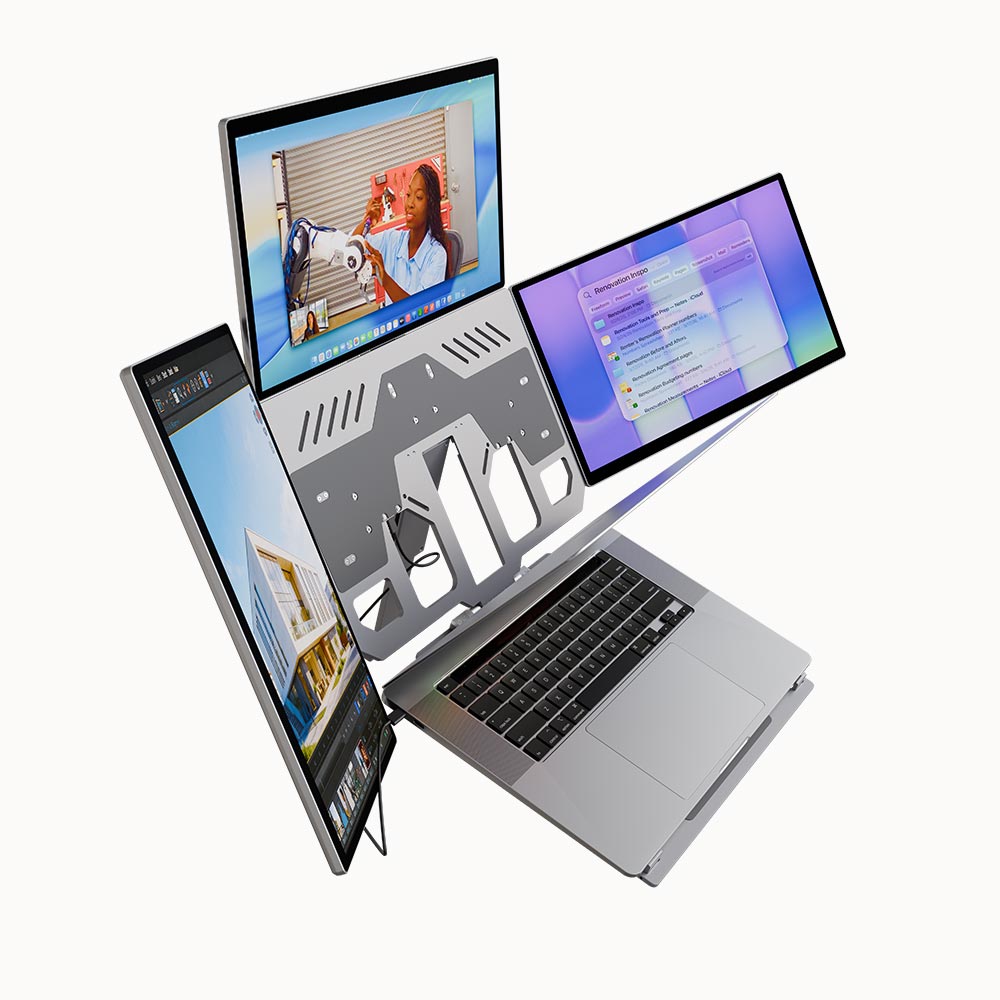 Lepow 16" Modular Triple Monitor for Laptop