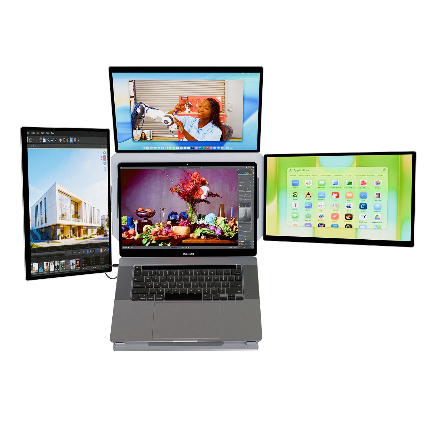 Lepow 16" Modular Triple Monitor for Laptop