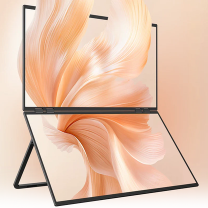 Lepow Delta Mega – 23.8″ 100Hz Dual Vertical Foldable Monitor | IPS, USB-C, Stacked Dual-Screen for Laptop, MacBook & Office Setup