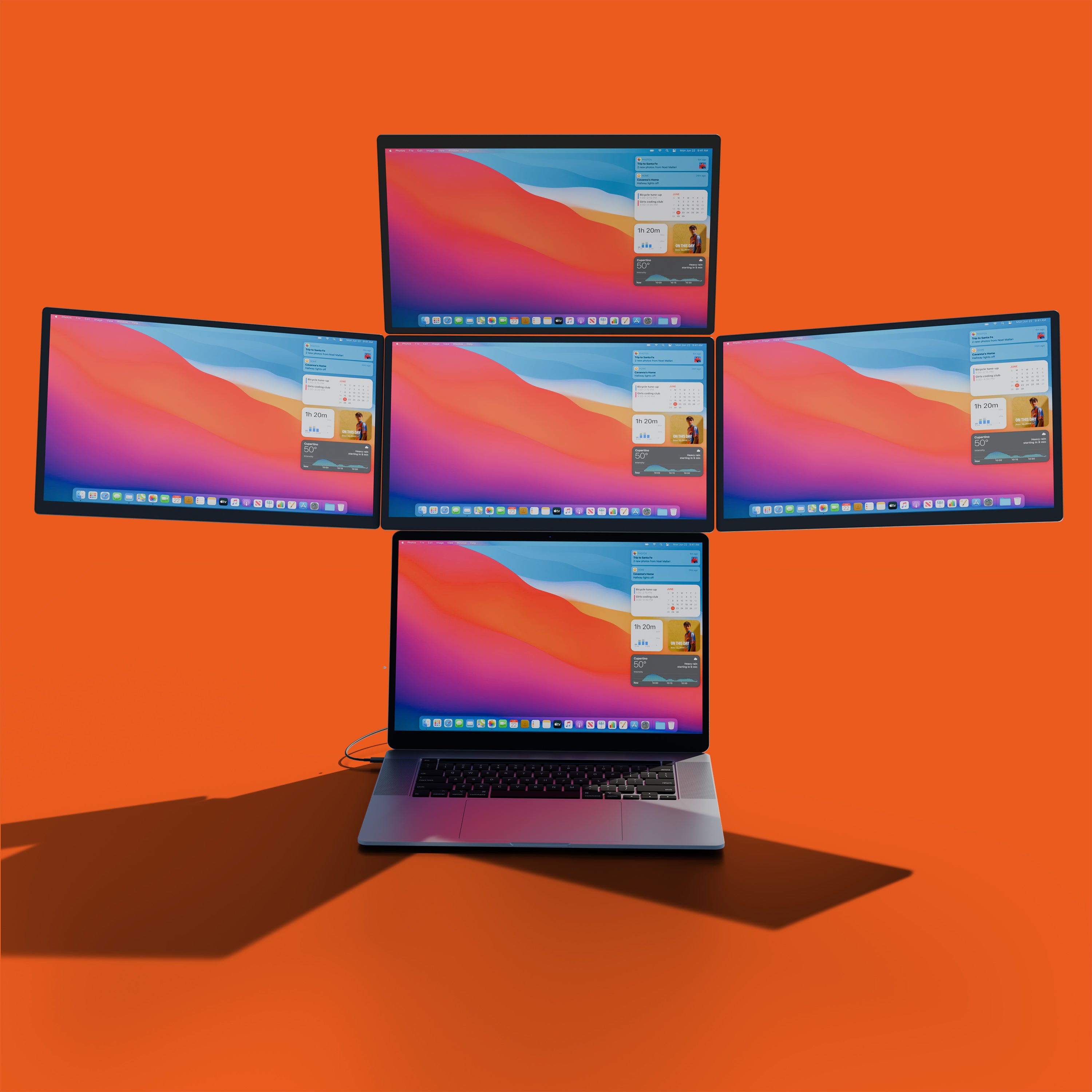 Lepow FlexScreen – 4 x 18.5" Modular Portable Monitors