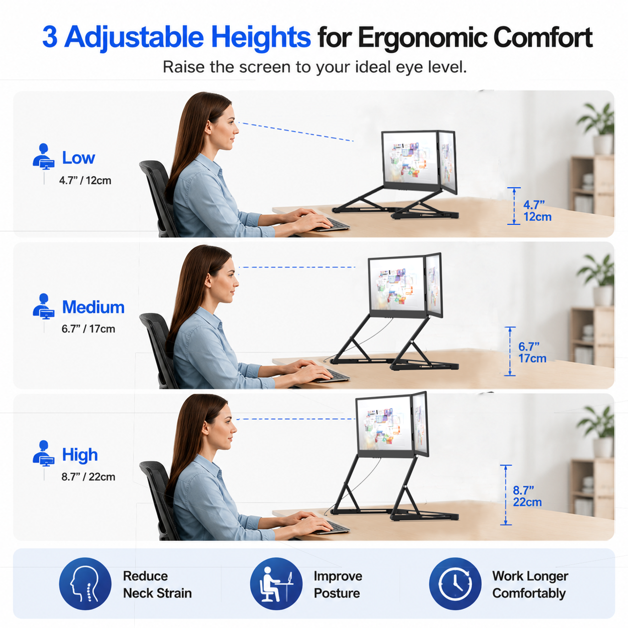 Lepow Dual Screen Laptop Monitor Extender, 15.6" FHD Portable Display