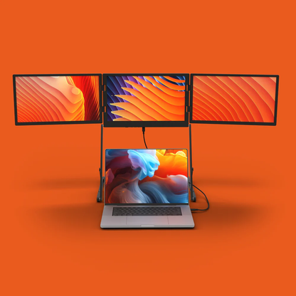 Lepow TriCreate – Triple 15.6” Portable Monitor for Laptops | Boost Productivity ×3