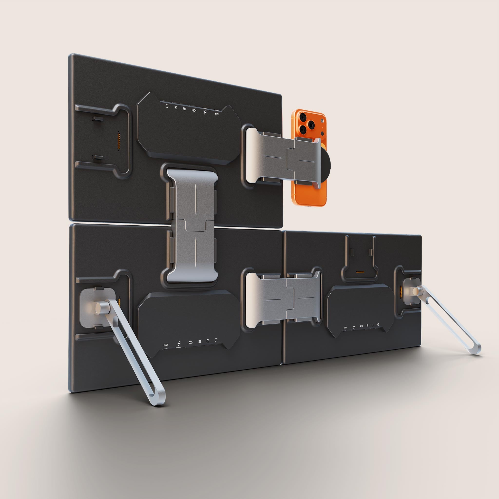 Modular Triple 18.5″ System Compact Stand Version