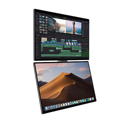 Lepow FlexScreen modular portable monitor setup with 4 x 18.5" screens
