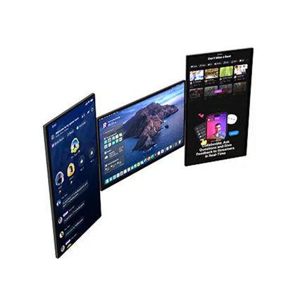 Lepow FlexScreen modular portable monitor setup with 4 x 18.5" screens
