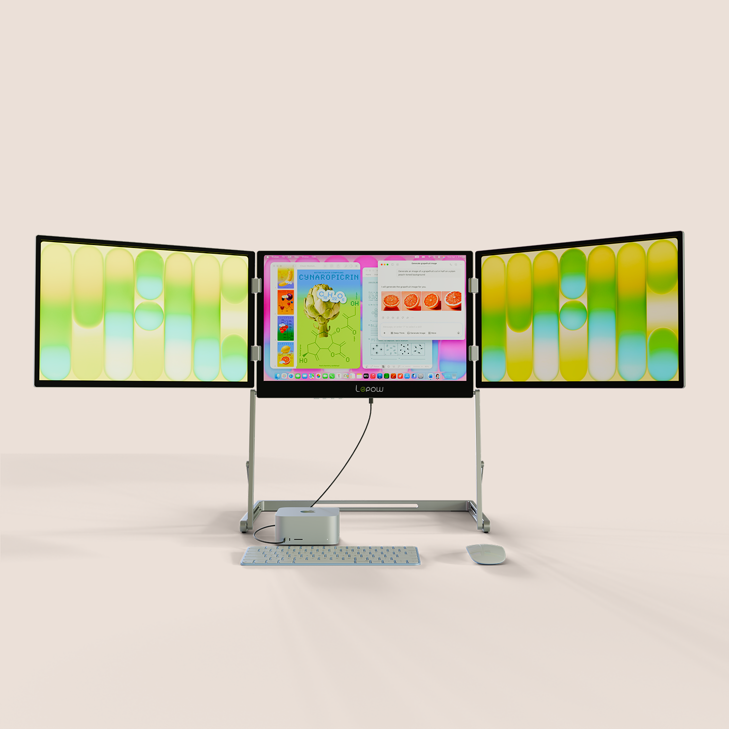 Lepow 16" Triple Monitor for Laptop (Gen 2)