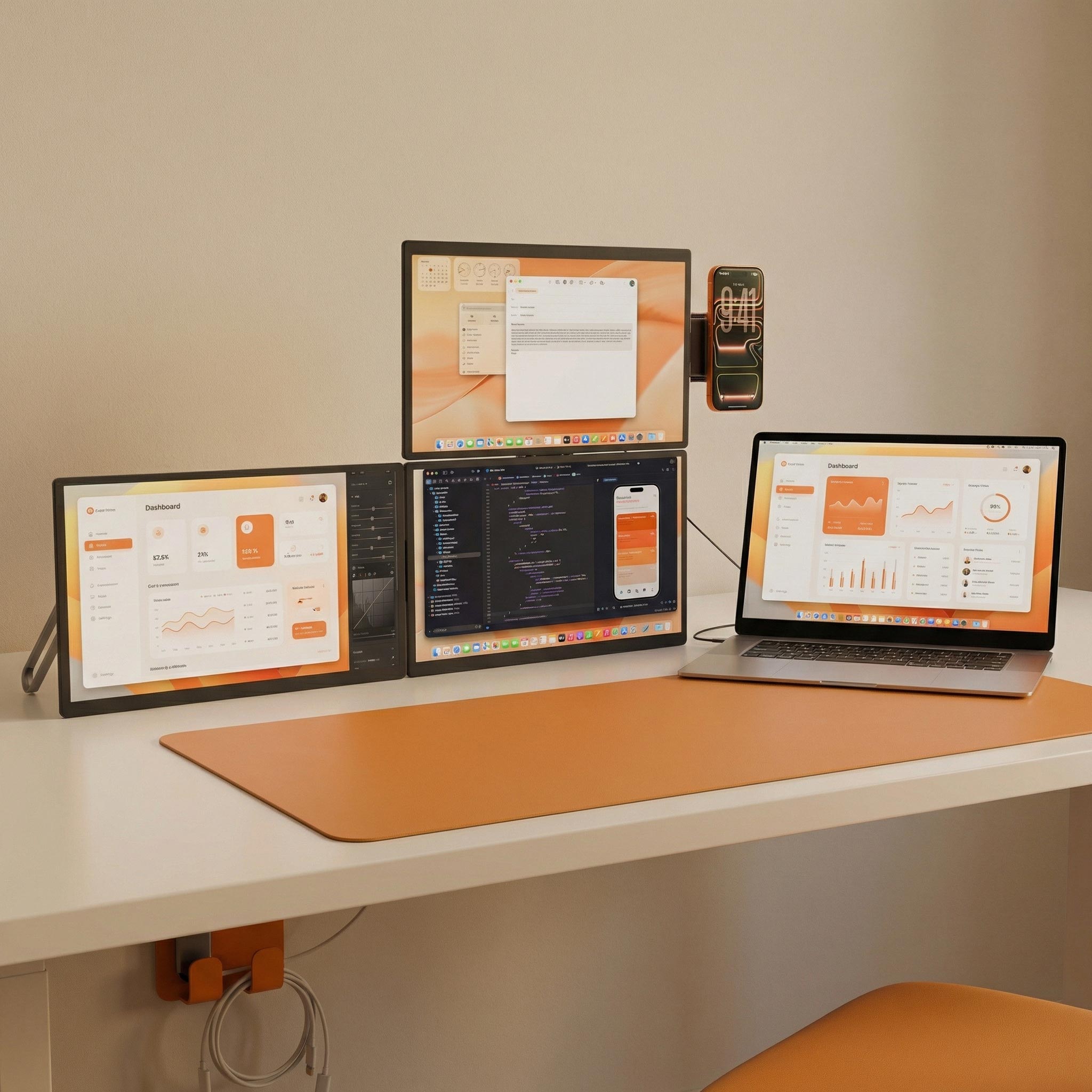 Modular Triple 18.5″ System Compact Stand Version