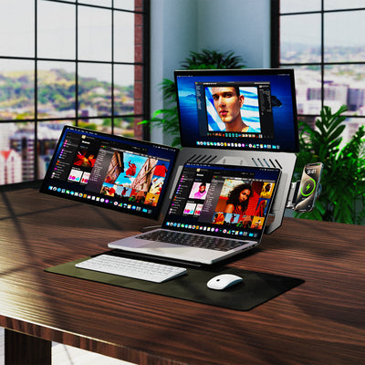 FlexScreen 18.5 – Dual Modular Display with Data Stand