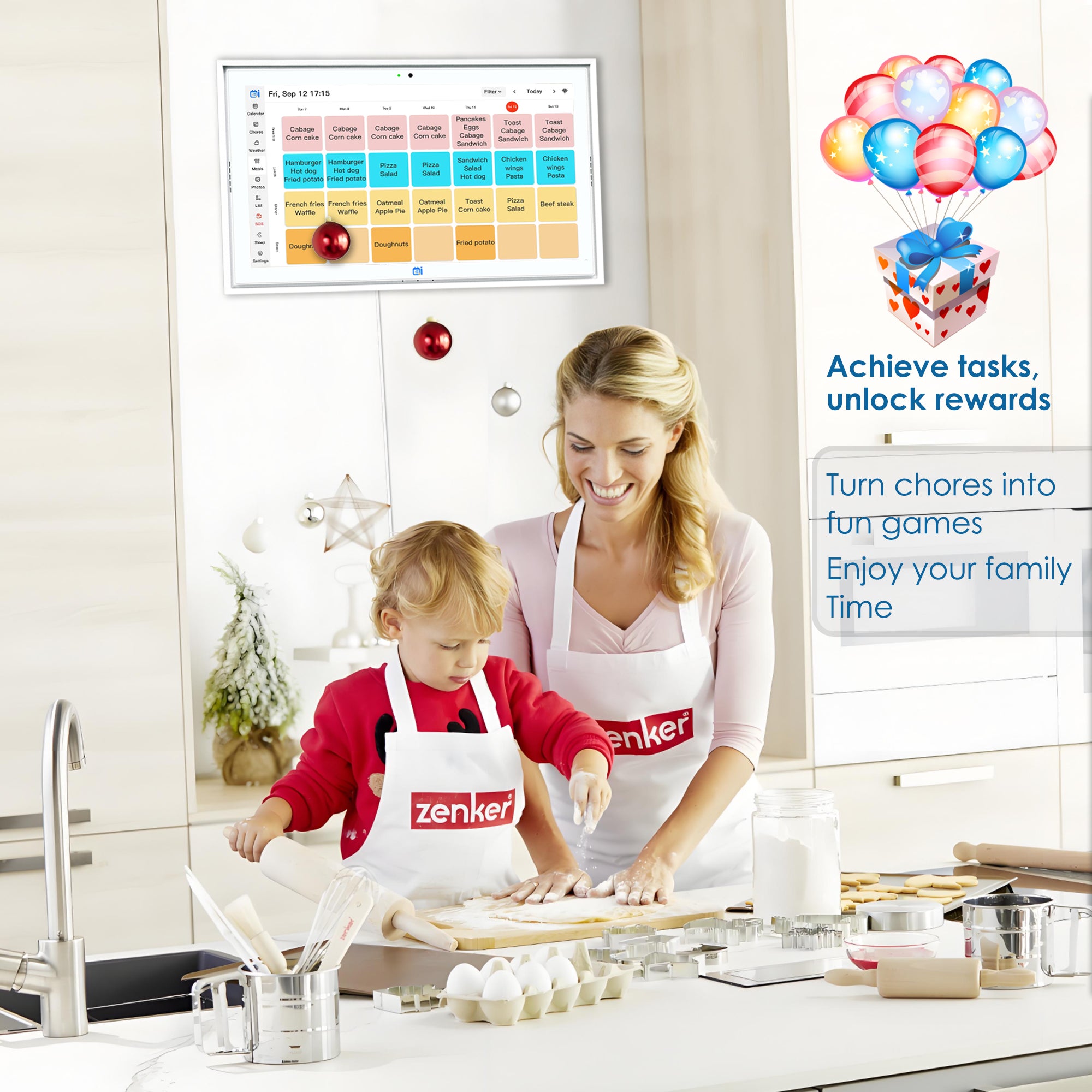 Lepow 15.6″ Smart Digital Wall Calendar with Multi-Calendar Sync