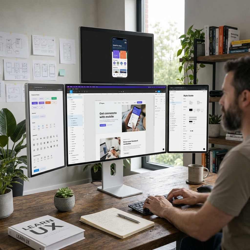 Lepow TriScreen Pro – 27" 4K + zwei 16" tragbare Seitenmonitore