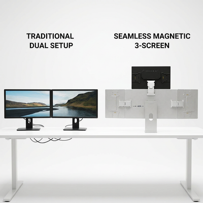 Lepow TriScreen Pro 27" 4K Quad Monitor Workstation