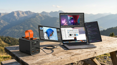 Tragbare Powerstation für Monitore & Starlink