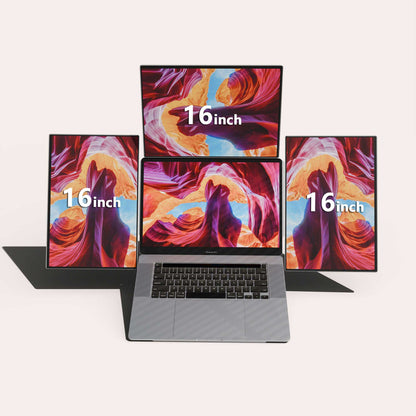 Lepow TriCreate 16" Silver – Modular Triple Portable Monitor