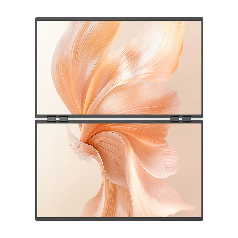Lepow Delta Mega – 23.8″ 100Hz Dual Vertical Foldable Monitor | IPS, USB-C, Stacked Dual-Screen for Laptop, MacBook & Office Setup