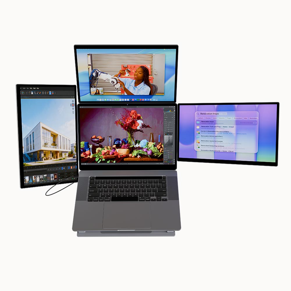 Lepow 16" Modular Triple Monitor for Laptop