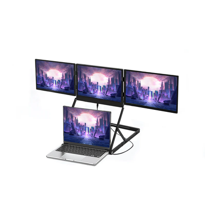 Lepow TriCreate – 14” Portable Triple Monitor for Laptops | Boost Productivity Anywhere